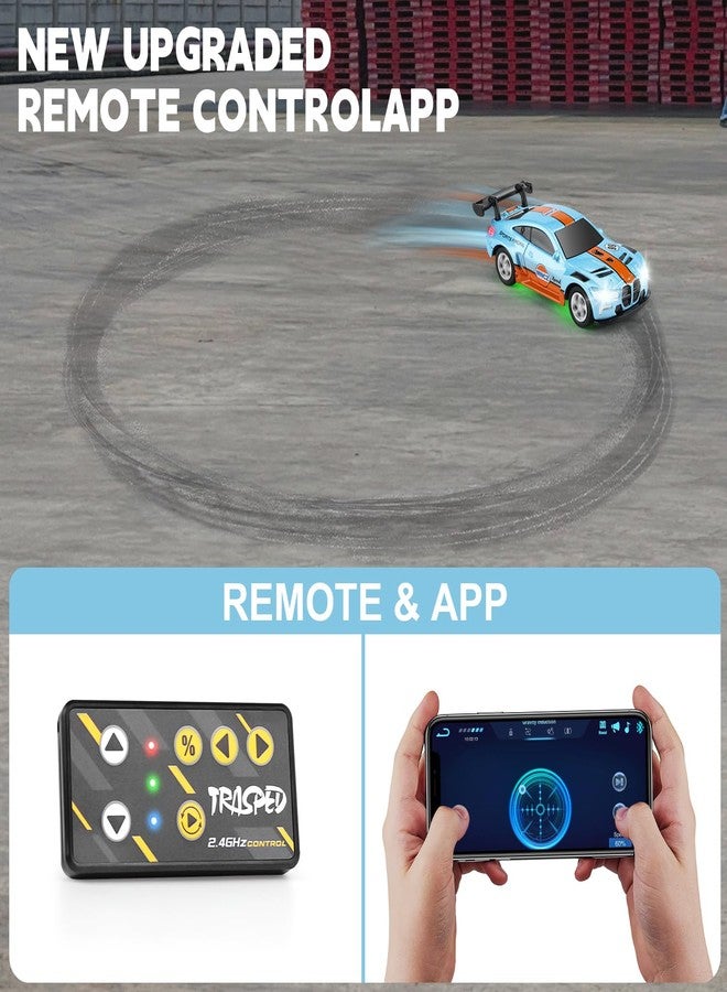 SASBSC Mini RC Toy Cars for Boys Kids Adults, 2.4GHz APP Remote Control Car with Lights and 3 Speed Modes, 1/64 Race Toy Car Rechargeable for Boys Ages 5-7 8-12,Birthday Gifts for Kids - Image 2